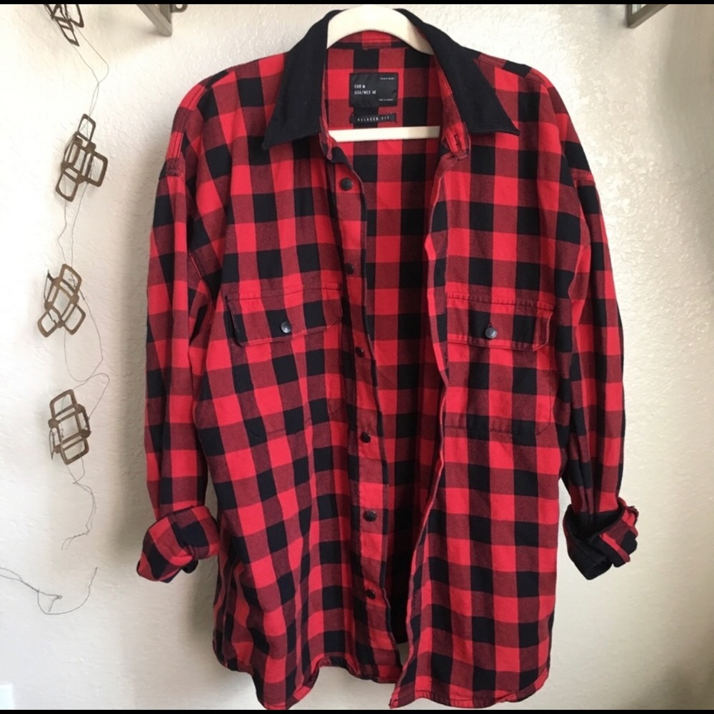 Zara Man | Red And Black Buffalo Plaid